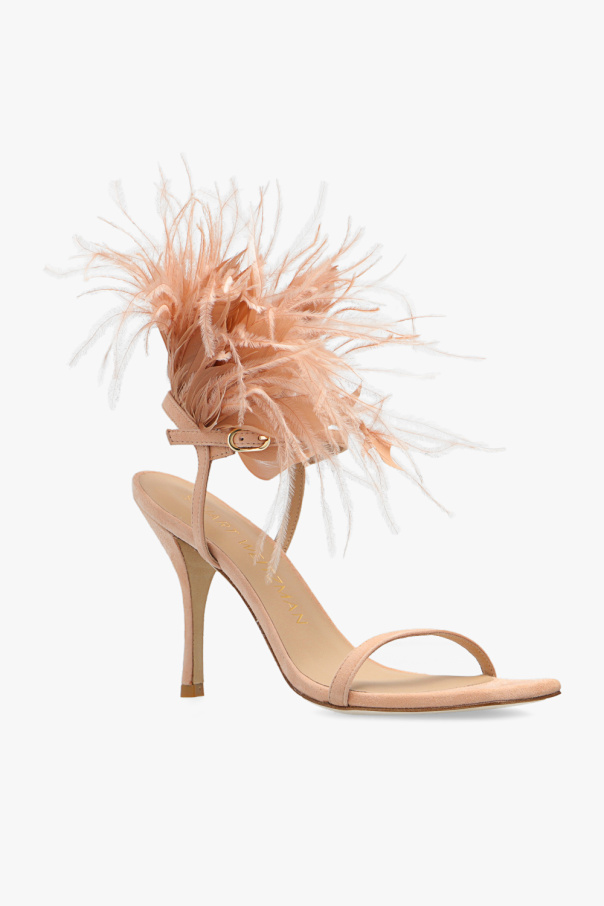 サンダル・ミュール Stuart Weitzman 'Plume' sandals PLUME 100 SANDAL in BLACK for Women | Stuart Weitzman®